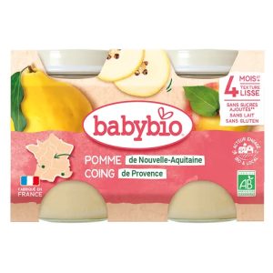 BABYBIO PETIT POT POMME COING 2*130G