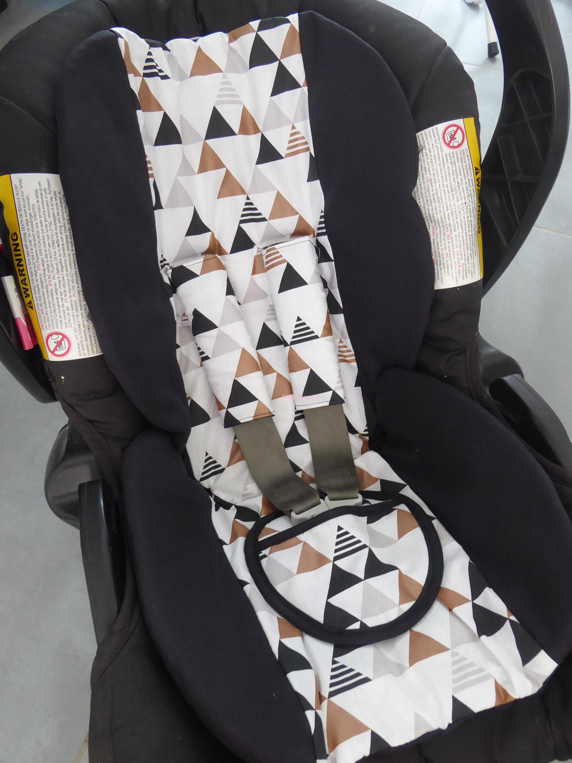 Kit confort cosy-Assise cosy et protège-sangles-tissu de votre choix