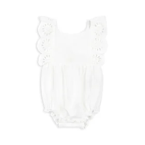 Barboteuse blanche de cérémonie