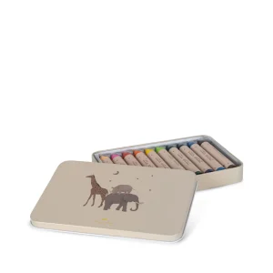 Crayons de couleur pastel / Safari