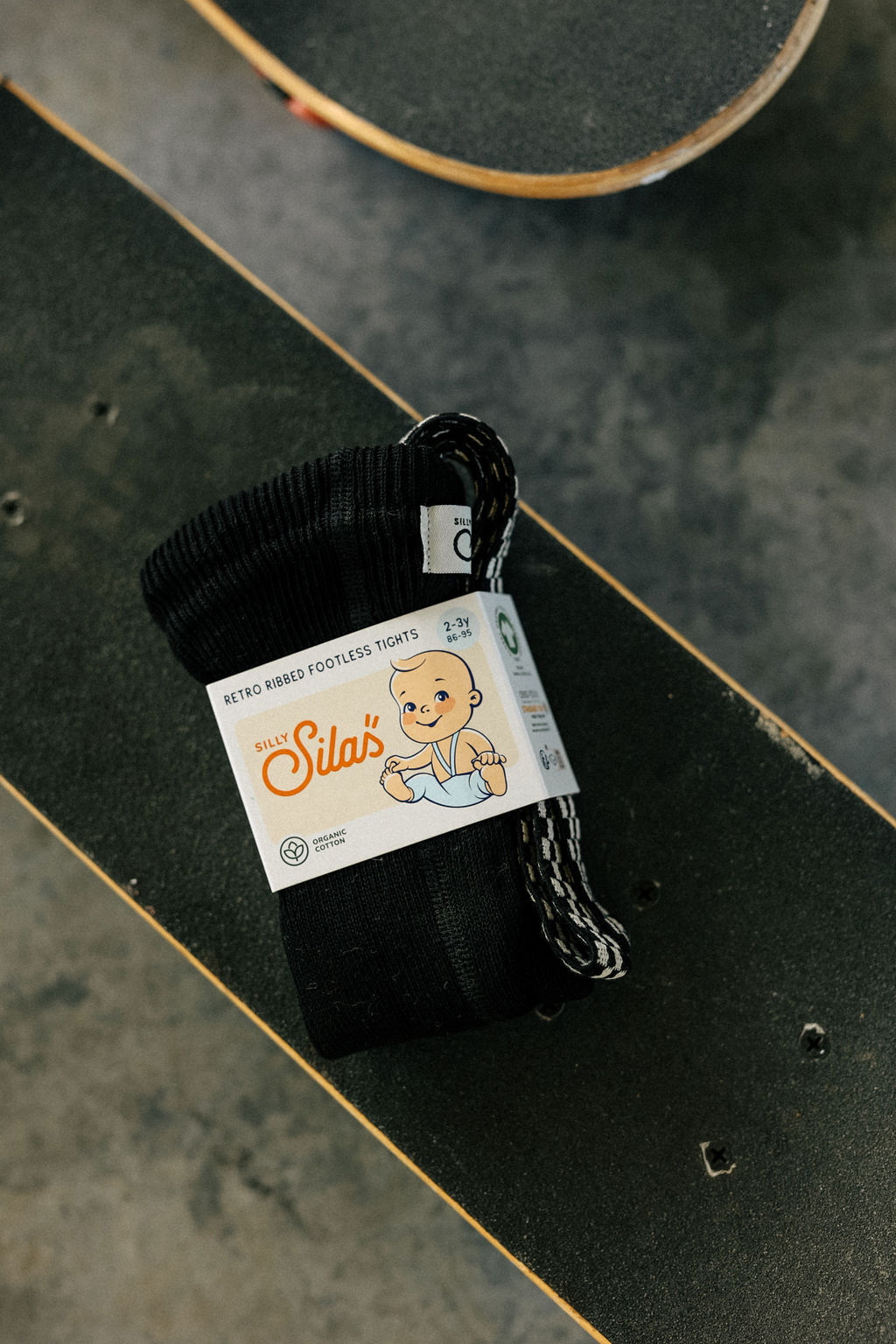 Collant à bretelles damier Footless / Black checked – Image 4