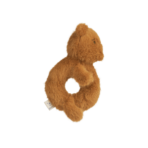 Hochet peluche Romain Ours / Golden caramel