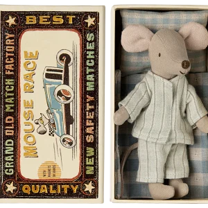 Souris grand frère dans sa boîte / Bleu