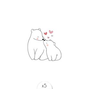 Maman et bébé ours