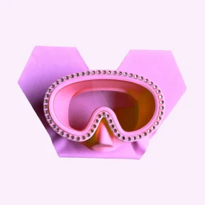 Masque de Plongée Strass Enfant Uni Rose 5-12 ans