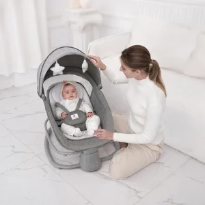 Mastela 4 in1 New born Electric Baby Swing GREY