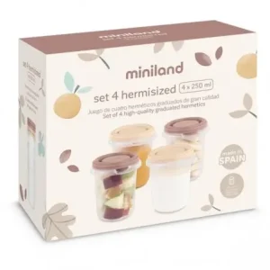 SET DE 4 POTS DE CONSERVATION VALENCIA 250 ML- MINILAND