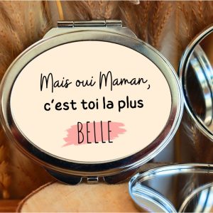 Miroir de poche Maman – c’est toi la plus belle