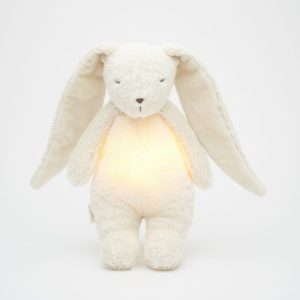 Veilleuse peluche lapin Moonie / Blanc