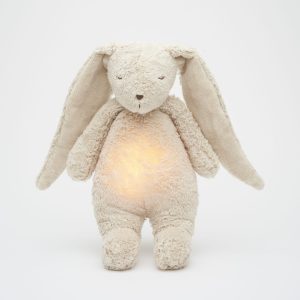 Veilleuse peluche lapin Moonie / Sable
