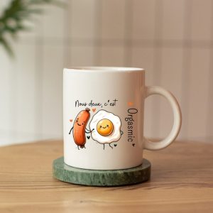 Mug drôle pour couples – Oeuf & Saucisse