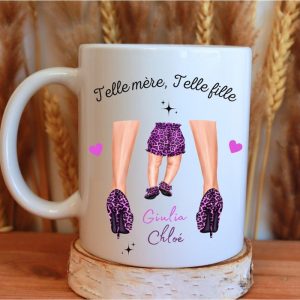 Mug fête des mères personnalisé – Telle mère telle fille