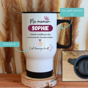 Thermos Personnalisé pour Maman – la meilleure des mamans du monde