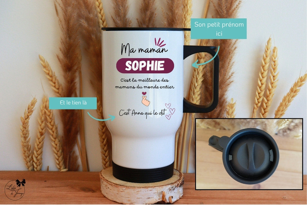 Thermos Personnalisé pour Maman – la meilleure des mamans du monde