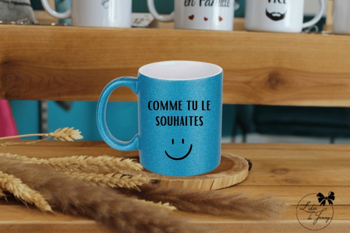 Mug à paillettes personnalisable – Image 2