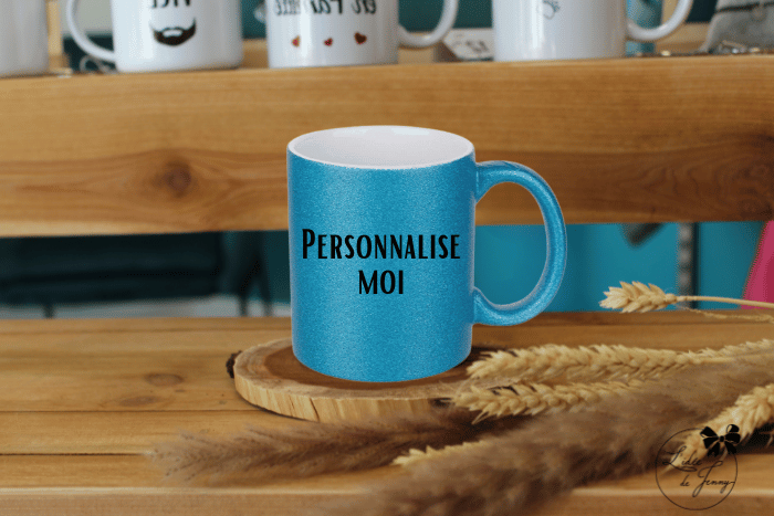 Mug à paillettes personnalisable