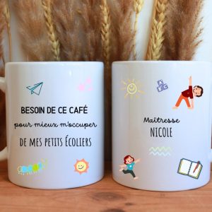 Mug personnalisé maîtresse