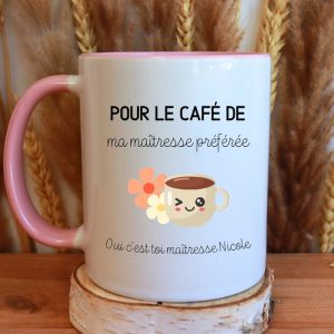 Mug maîtresse personnalisé