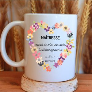Mug personnalisé pour maîtresse
