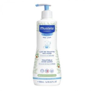 Mustela Bébé-Enfant Lait de Toilette sans Rrinçage – 500ml