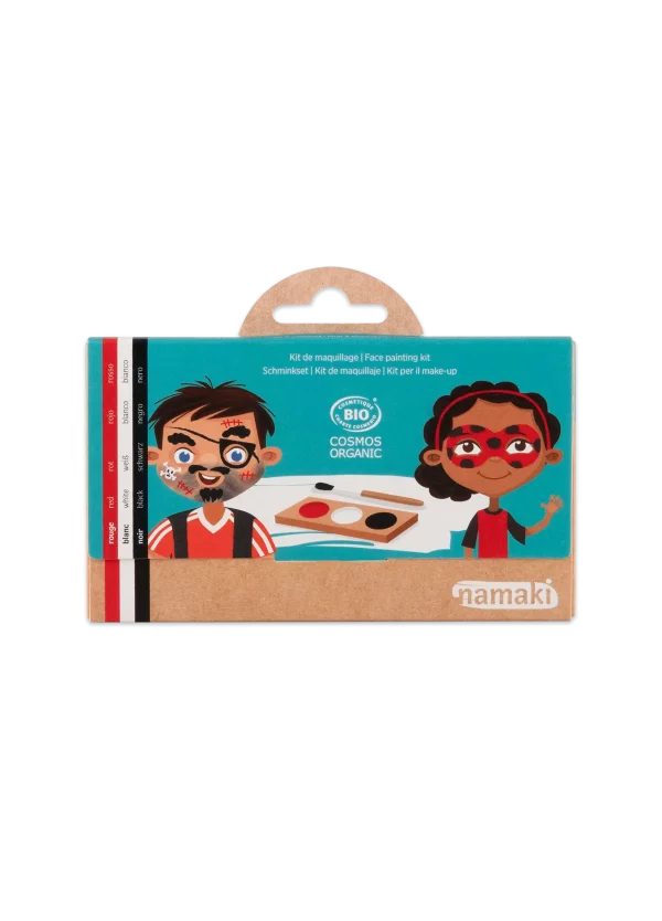 Kit de maquillage 3 couleurs – Pirate et Coccinelle