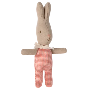 Bébé lapin / Rose à carreaux