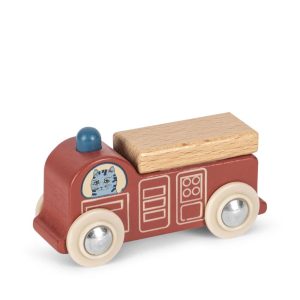 camion de pompiers en bois