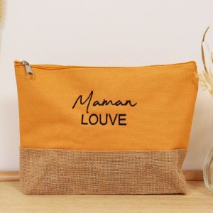 Pochette en toile de jute pour maman – maman louve