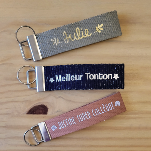 Porte-clés sangle coton