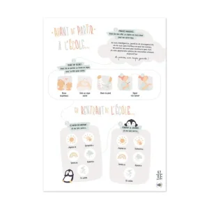 Poster départ à l’école