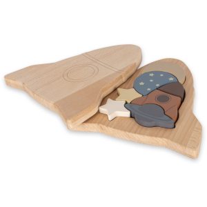 Puzzle en bois / Fusée