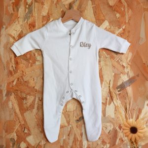 Pyjama grenouillère personnalisé brodé bébé