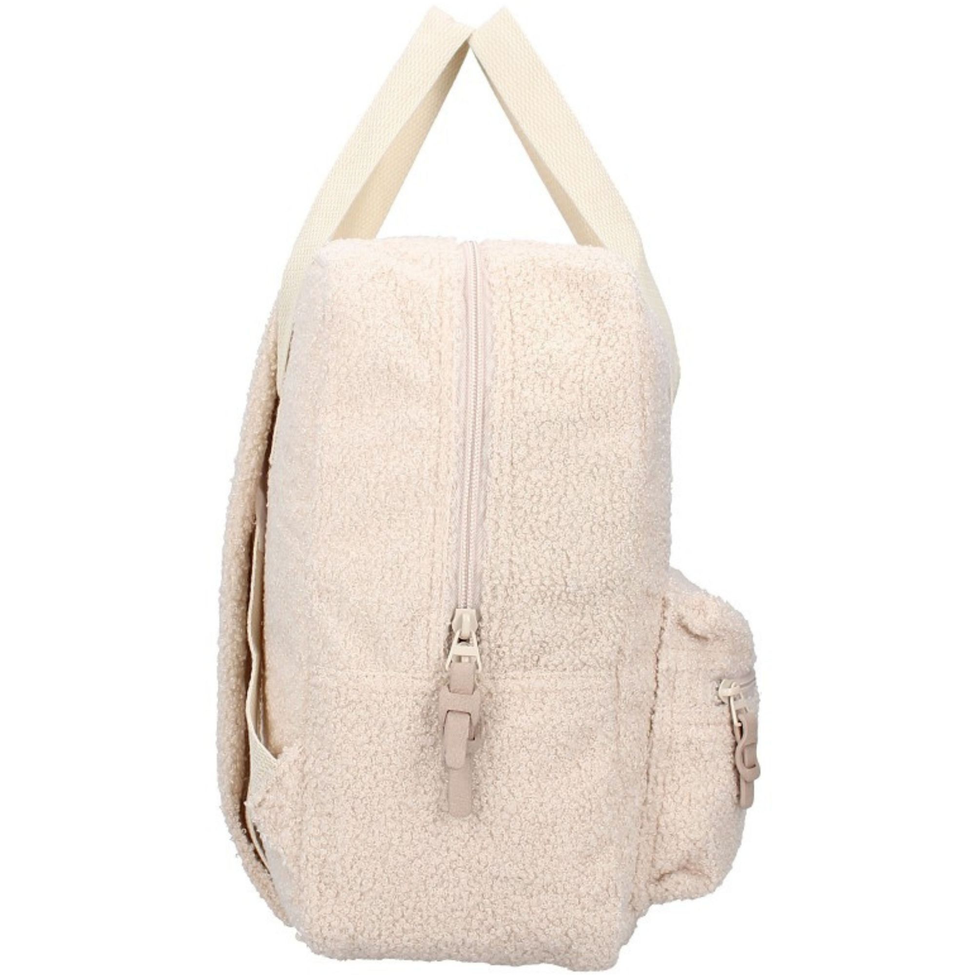Sac à dos bouclette / Beige – Image 2