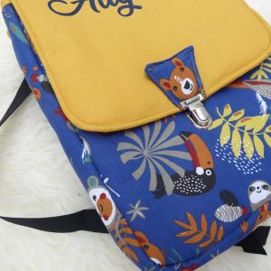 Cartable sac à dos maternelle personnalisé tissu et prénom