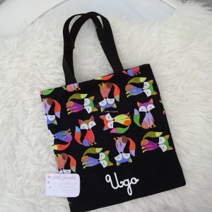 Tote bag sac plat sac de bibliothèque maternelle