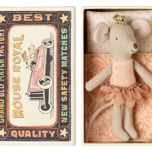 Souris princesse dans sa boîte