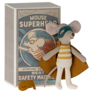 Souris super héros frère