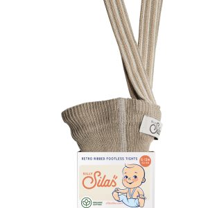 Collant à bretelles striped Footless / Oyster grey