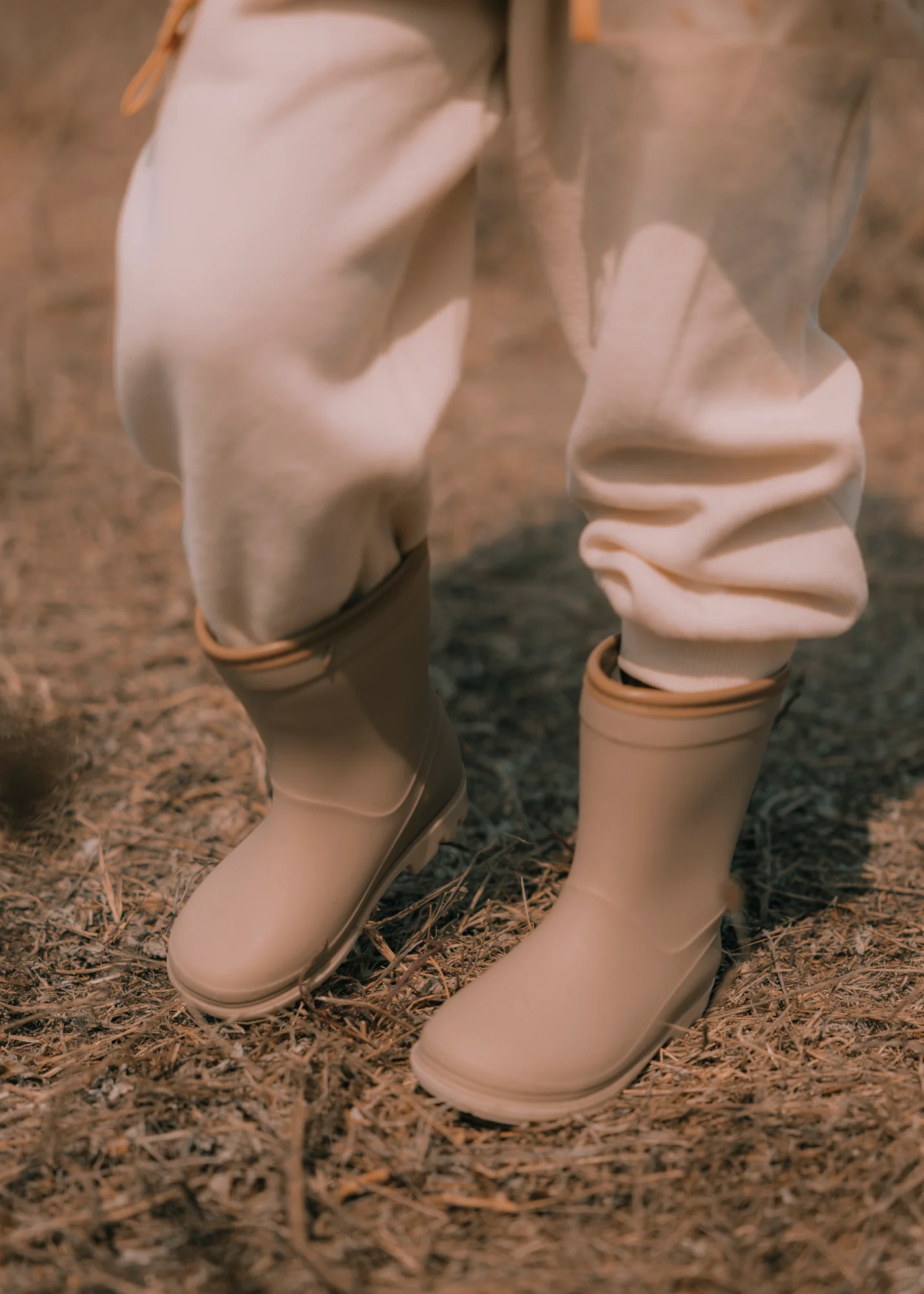 Bottes de pluie glitter / Taupe – Image 3