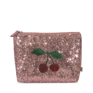 Trousse paillettes cerises