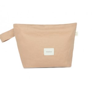 Trousse de toilette en lin français / sand